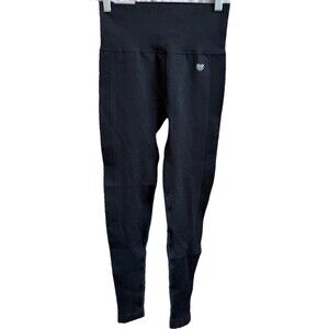 NWT! FOREVER 21 Size Small Women's Black Ribbed Leggings Workout Ribbed Skinny